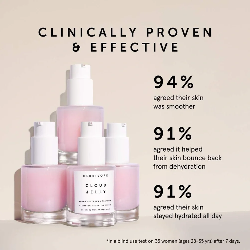 🎀 Herbivore Botanicals ☁️ Cloud Jelly Plumping Hydration Serum (1 fl oz / 30 mL)
